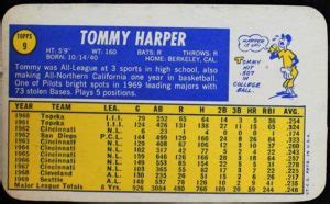 Topps Super Tommy Harper Ushered The Seattle Pilots Out In Style