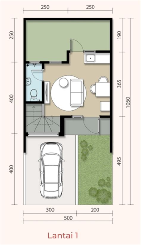 Desain Rumah 5 X 10 Meter 2 Lantai Rumah Desain