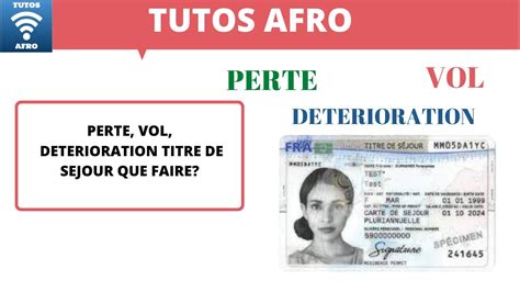 Haut Imagen Perte De Carte De Sejour Fr Thptnganamst Edu Vn