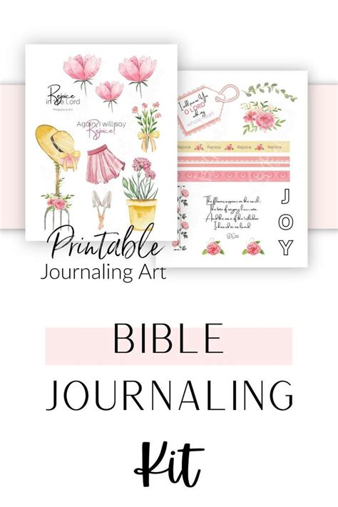 Printable Bible Journaling Kit Spring Theme