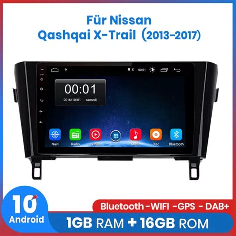 FÜR NISSAN X TRAIL T32 Qashqai II 2013 2017 Autoradio GPS Navi WIFI