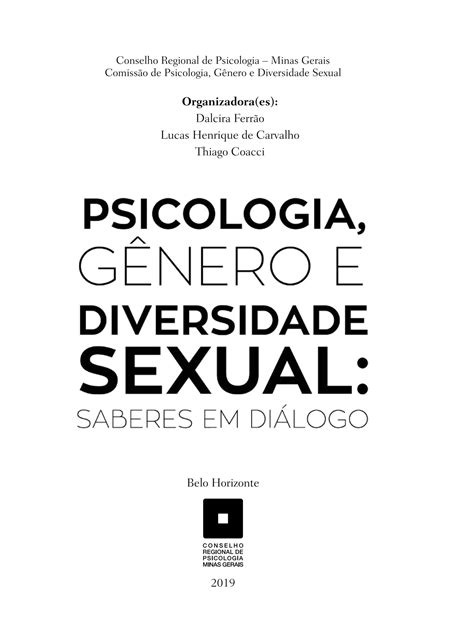 SOLUTION Psicologia G Nero E Diversidade Sexual Saberes Em Di Logo