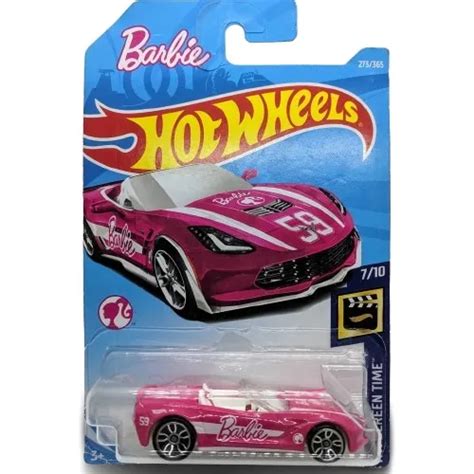 Barbie Hot Wheels Corvette Stingray Rosa Parcelamento Sem Juros