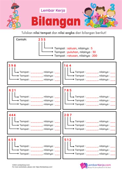 Mengenal Lambang Dan Nama Bilangan Dan Menentukan Nilai Tempat M