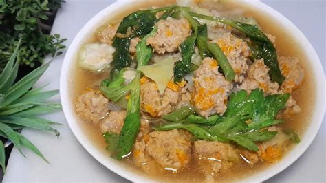 Konting Pork Giniling At Dagdagan Ng Madaming Gulay Ang Sarap May Bola Bola Soup Na Budget