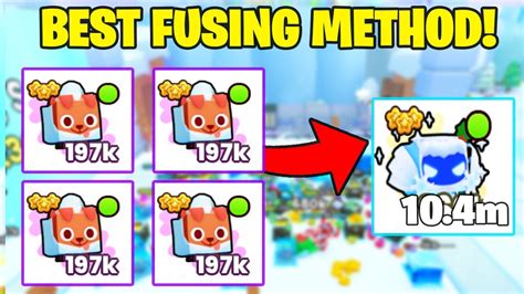 NEW BEST FUSING METHOD FOR DIVINE SNOWFLAKE DOMINUS IN PET SIMULATOR