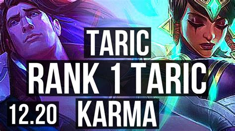 Taric Samira Vs Karma Draven Sup Rank Taric Tr