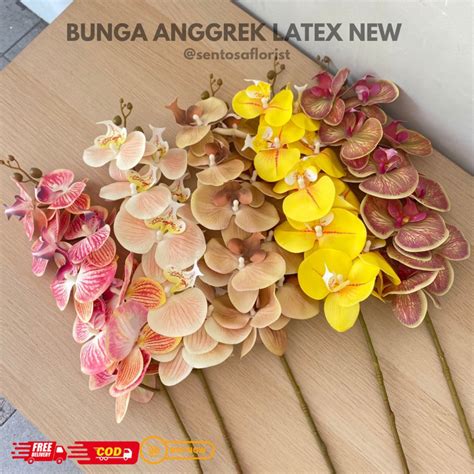 Jual BUNGA ANGGREK LATEX NEW BUNGA ANGGREK DEKORASI BUNGA ANGGREK