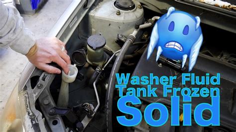 Windshield Washer Fluid Tank Frozen Solid YouTube