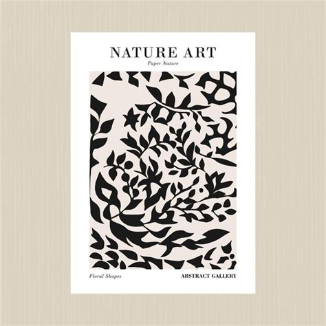 Premium Vector | Modern abstract nature wall art