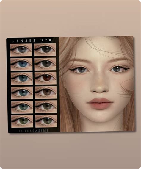 Lenses N28 By Lutessasims Sims 4 Eye Color CC