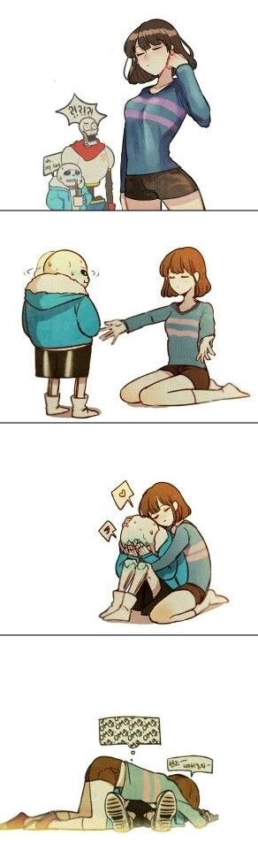 Sans X Frisk Grown Up Comic Undertale Frans Undertale Undertale Love