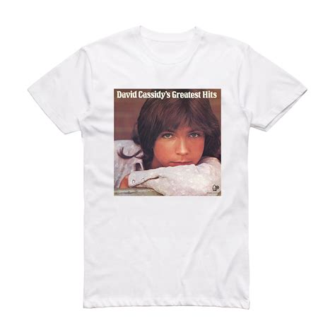 Johnny Cassidy David Cassidys Greatest Hits Album Cover T Shirt White Album Cover T Shirts