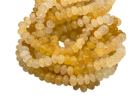 Aaa Peach Shaded Aventurine Natural Gemstone Rondell Shape Beads Mm