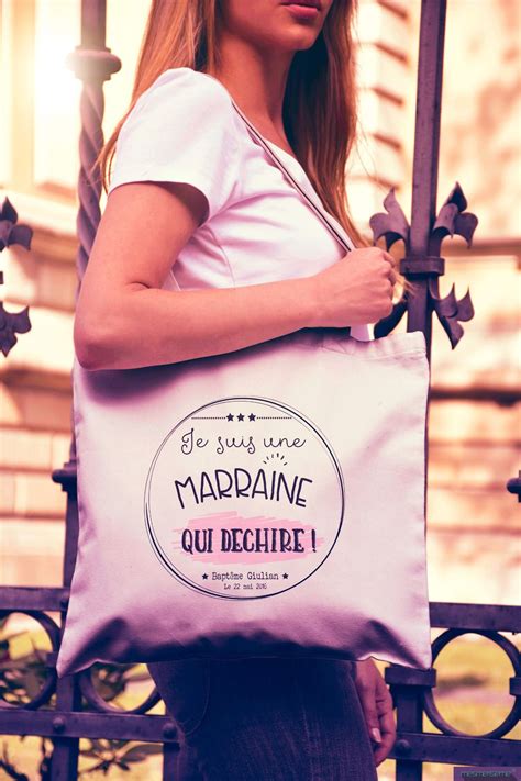 Tote Bags Personnalis S Cadeaux Parrain Marraine Autres Sacs Par Le