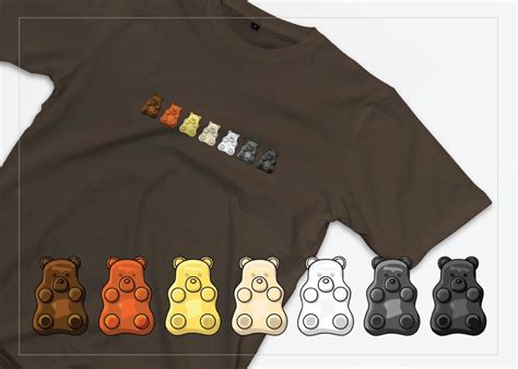 Gummy Bear Men S Shirt Gay Bear Pride Colors Gay Bear Shirts