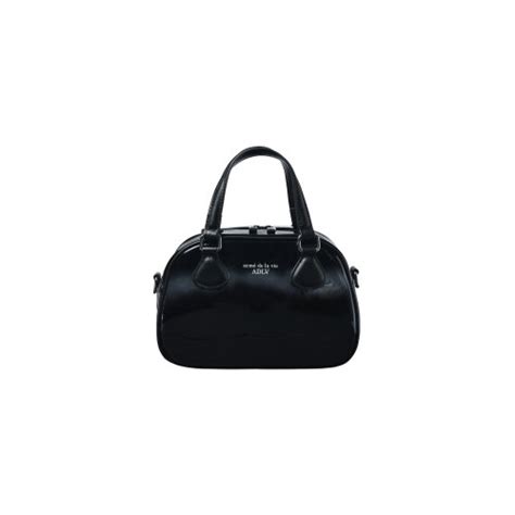 MUSINSA acmé de la vie ENAMEL BOWLING TOTE BAG BLACK