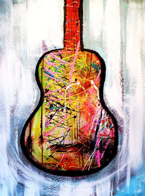 Abstract Guitar Painting Painting Photos