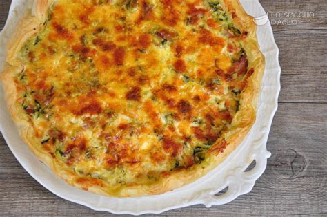 Ricetta Torta Salata Speck E Zucchine Le Ricette Dello Spicchio D Aglio