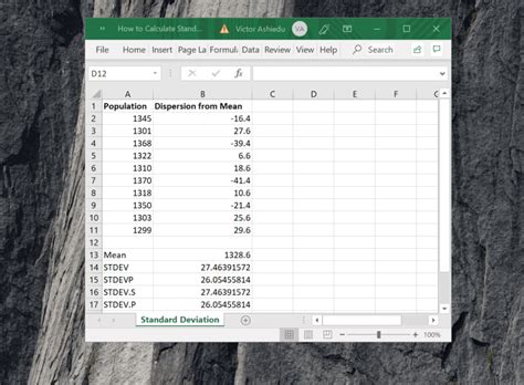 How To Calculate Standard Deviation In Excel Itechguides