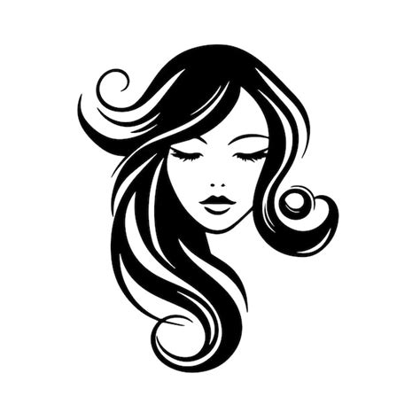 Illustration Vectorielle De Visage De Beauté Création De Logo Vectoriel