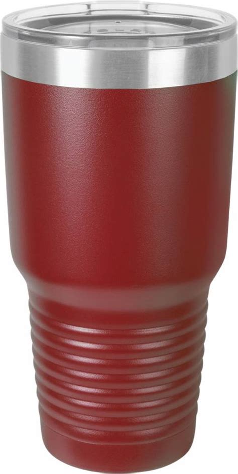 Maroon 30oz Polar Camel Vacuum Insulated Tumbler With Clear Lid 30oz