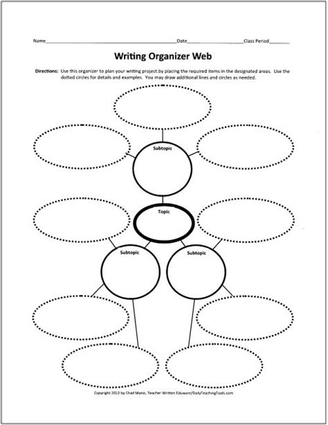 Free Graphic Organizers For Teaching Writing Free Graphic Organizers Writing Graphic