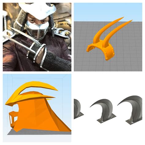 3d File The Shredder Tmnt 1990 Blades And Helmet 🪖 ・3d Printer Design