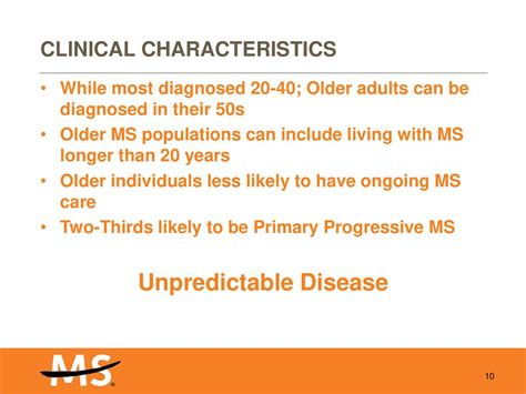 Aging With Multiple Sclerosis Ppt Download