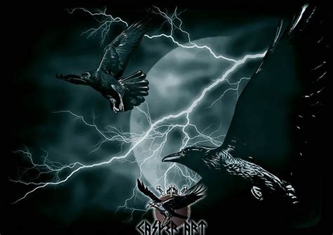 Huginn And Muninn By Thecasperart Artist Viking Art Digital Artist