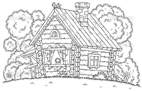 Cabin Coloring Page Printable Coloring Pages For All Ages Coloring