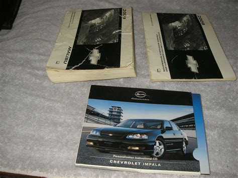 Chevrolet Malibu Owners Manual Ebay