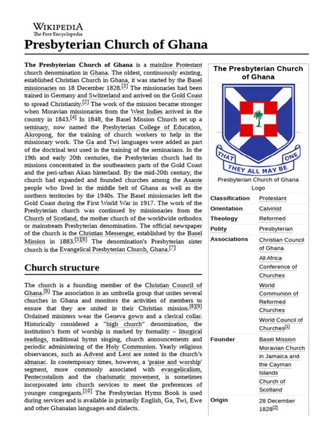 Presbyterian Church of Ghana | PDF | Protestantism | Abrahamic Religions