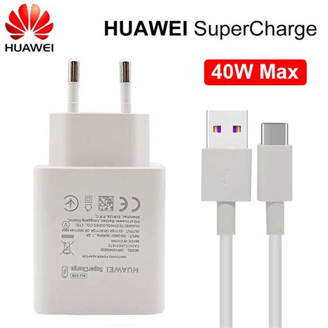 Huawei P40 Pro Charger 40w Supercharge Usb 5a Type C Cable For Huawei P40 P30 P20 Pro Mate 20