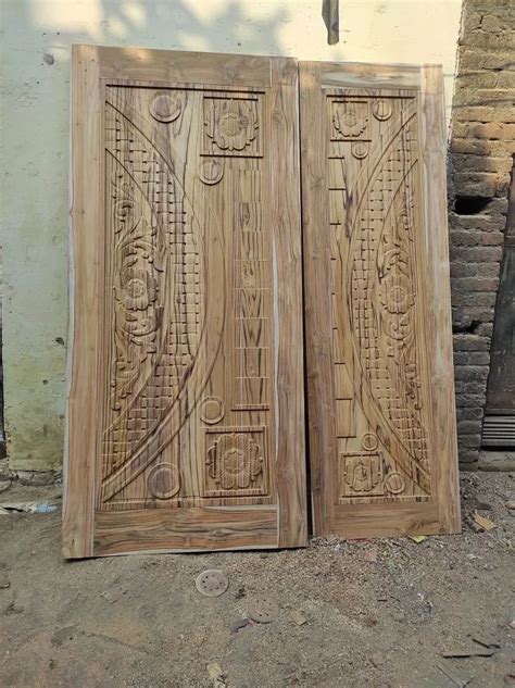 Teak Wood Hand Carving Door 80 Inch At 1100 Sq Ft In Saharanpur ID