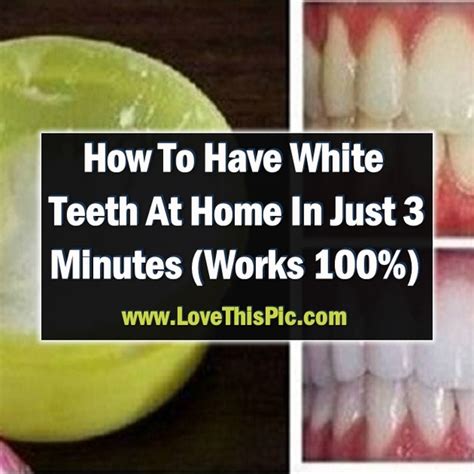 How To Have White Teeth At Home In Just 3 Minutes