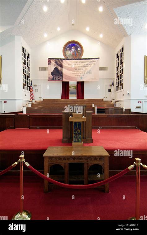 Original Ebenezer Baptist Church Of Martin Luther King Jr Stock Photo