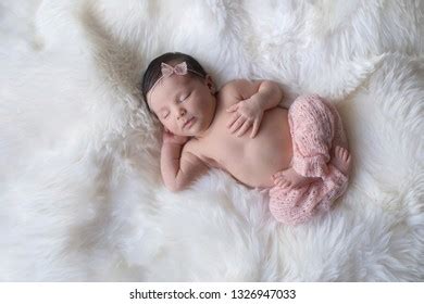 Sleeping Week Old Newborn Baby Girl Stock Photo 1326949361 Shutterstock