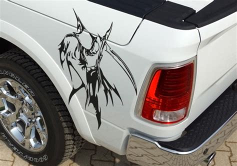 Pair Side Grim Reaper Skull Awesome Tribal Decal Car Truck Van Vinyl ...