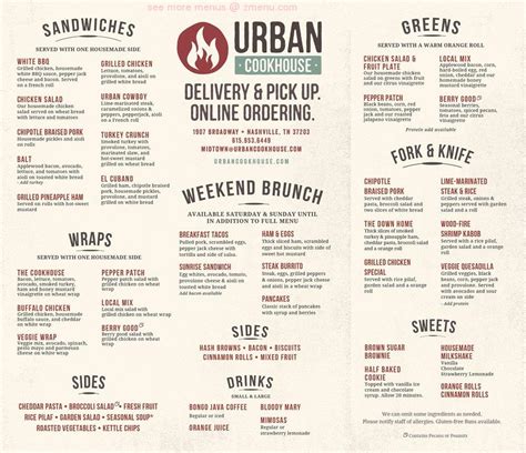 Urban Cookhouse Nutrition Facts | Besto Blog