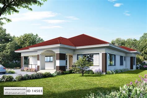 4 Bedroom House Plan Id 14503 House Roof Design Modern Bungalow