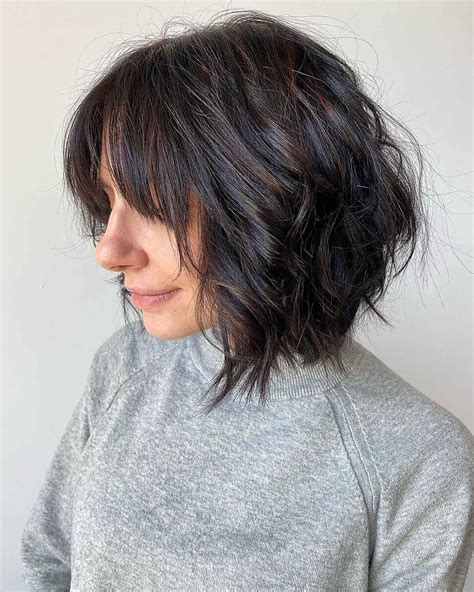 19 Choppy Layered Bobs For Thick Hair To Be Less Poofy Choppy Bob For Thick Hair Layered Bob