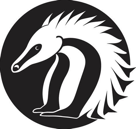 Artistic Precision Black Anteater Symbol In Vector Black Vector