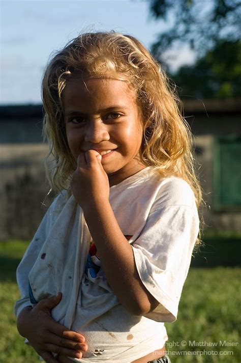 Melanesian child Blonde Highlights On Dark Hair, Blonde With Dark Roots ...