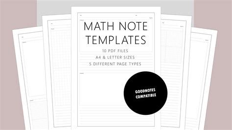 10 Printable Pdf Math Paper Math Notes Student Notes Digital Note