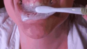 Cum Brushing Porn Pic