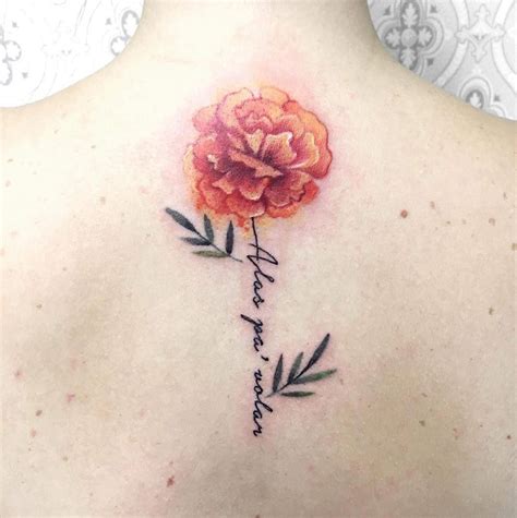 White Whale Amsterdam on Instagram: "🌸 Marigold flower by @slonenkotattoo • #whitewhaleamsterdam ...