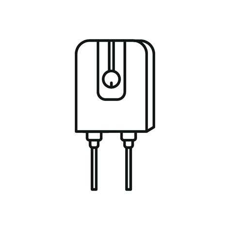 Water Heater Design Expressed Through A Simple And Modern Icon Graphic