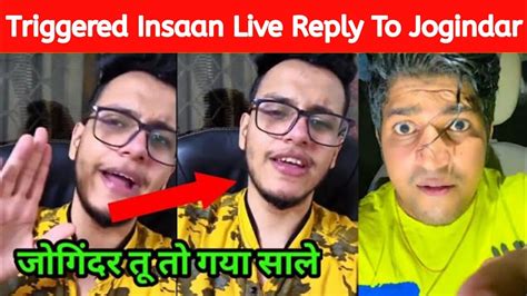 Triggered Insaan Reply To Thara Bhai Joginder Youtube