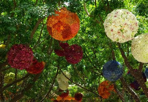 Sample Of Wedding Pomander Flower Hanging Ball Reception Table Topper